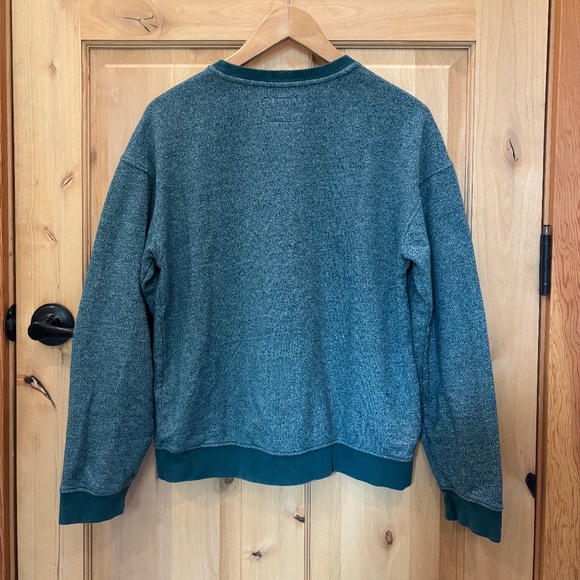 Roots Classic Beaver Green Crewneck Sweatshirt - Picture 3 of 11